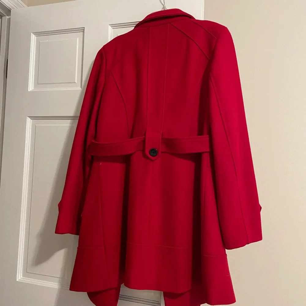 Relativity Vibrant Red Peacoat - Picture 3 of 4